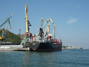 Объём обработки грузов в портах Севастополя снизился на 60 процентов