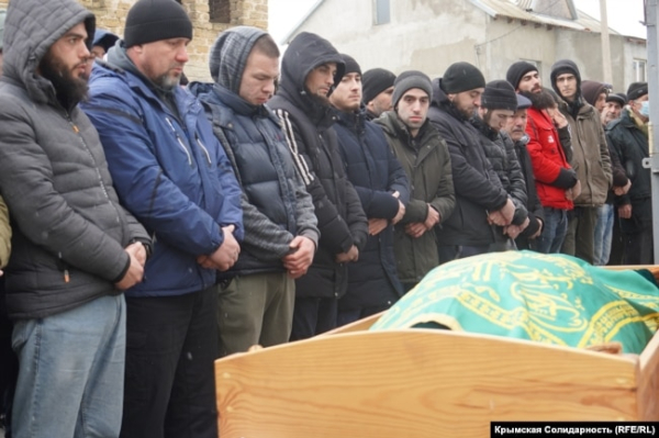 Похорон кримського політв'язня Джеміля Гафарова, Крим, 15 лютого 2023 року