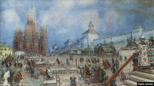 Аполлінарій Васнєцов, «Москва за Івана Грозного. Красна площа», 1902 рік