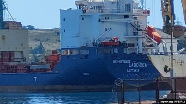Судно LAODICEA у порту Феодосії, 15 липня 2022 року