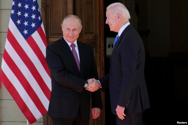 Зустріч президента США Байдена і президента Росії Путіна. Женева, 16 червня 2021 року