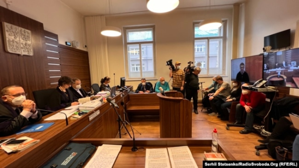 Судове засідання у справі про екстрадицію Олександра Франчетті у Празі, лютий 2022 року