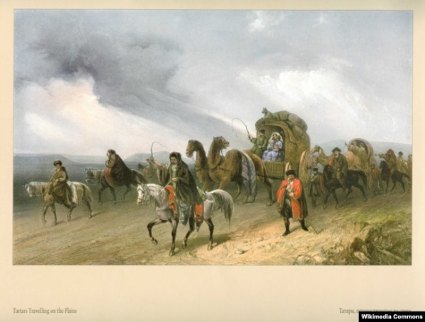 Карло Боссолі. Кримські татари в степу, 1856 рік