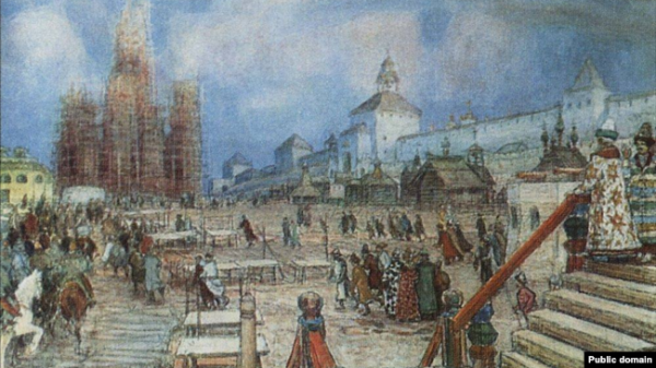 Аполлінарій Васнецов: «Москва за Івана Грозного. Красна площа», 1902 рік