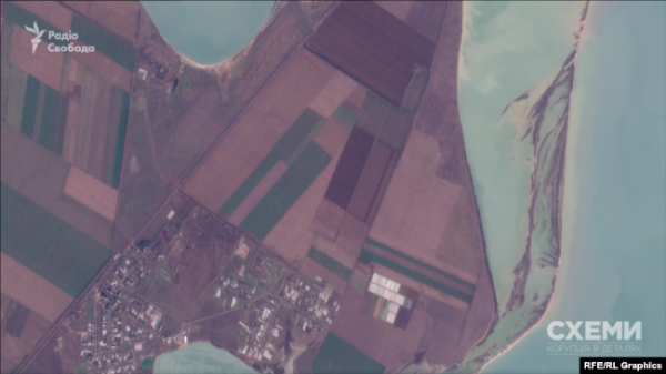 Супутниковий знімок біля села Тургенєве, Джанкойський район, 21 січня 2023 року