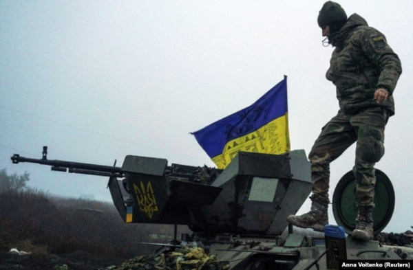 Український військовослужбовець у Херсонській області, 9 грудня 2022 року