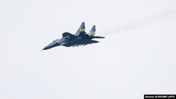 Український винищувач МіГ-29 на сході України, 1 січня 2023 року