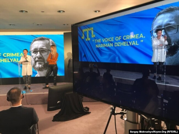 Презентація документального фільму про Нарімана Джеляла на Першому парламентському саміті «Кримської платформи», Загреб, Хорватія, 24 жовтня 2022 року