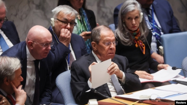 Міністр закордонних справ Росії Лавров, на засіданні асамблеї ООН, яку цього року очолила Росія