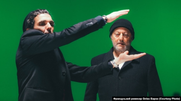 Французький режисер Оліас Барко (ліворуч) і актор Жан Рено під час роботи