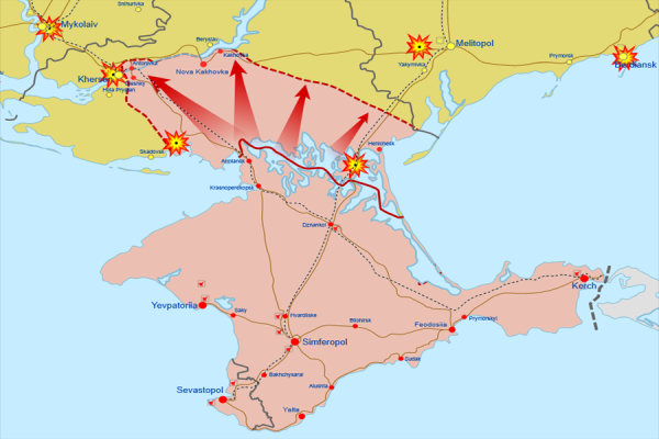 Крим під час Великої війни. Ситуація в окупованому Криму в  2022-2023 роках. Воєнний контекст (1)1