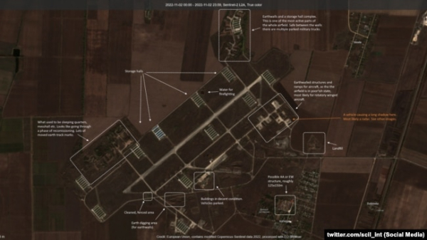 Росія відновлює аеродром «Веселе» (Каранкут) графіка OSINT
