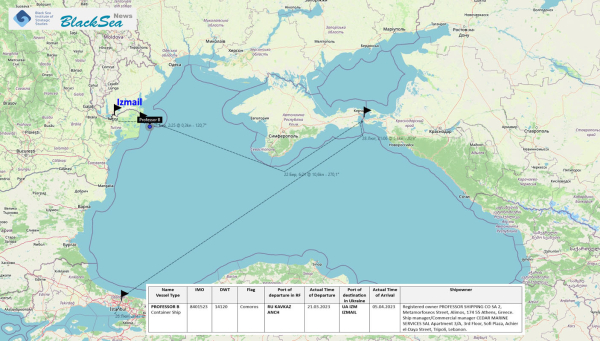 Встановлені факти прибуття до українських портів іноземних торговельних суден, що попередньо заходили до портів Росії2