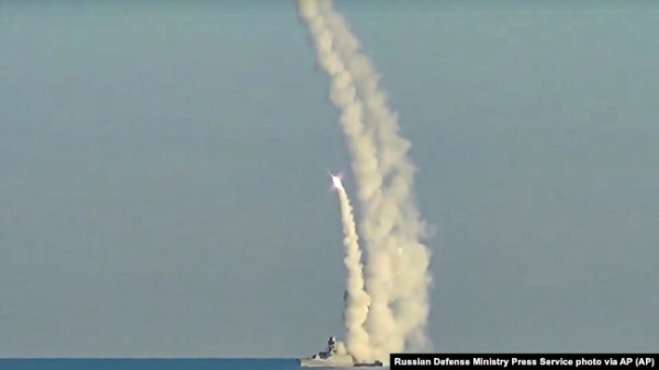 Запуск російської крилатої ракети