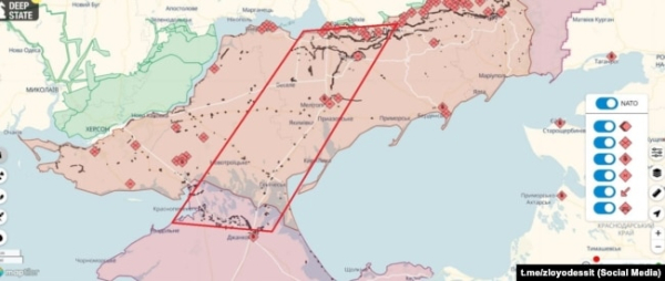 Схема паралелограма на мапі. Автор – військовий оглядач Олександр Коваленко