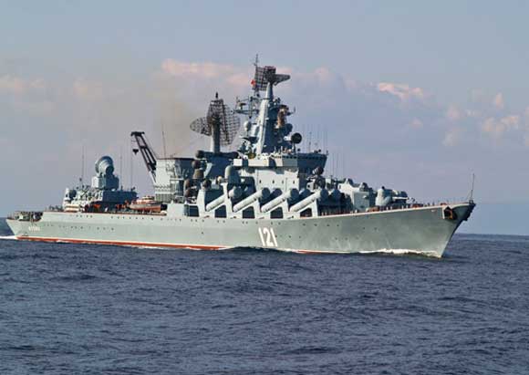 Флагман Черноморского флота вышел в море на ходовые испытания