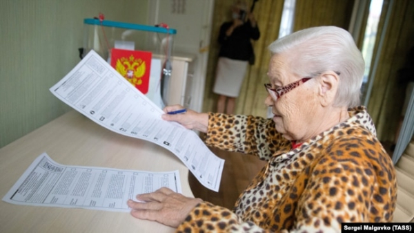 Російська виборча дільниця у Севастополі, ілюстраційне фото
