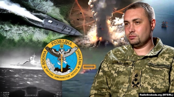 Фотоколаж зі світлиною очільника Головного управління розвідки (ГУР) Міноборони України Кирила Буданова