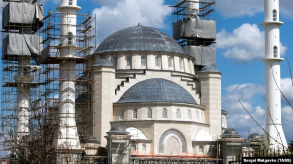Вид на будівельний майданчик Соборної мечеті у Сімферополі. Архівне фото