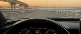 Появилось видео рекорда скорости на Керченском мосту