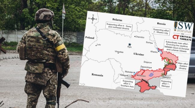 Западная разведка допустила масштабное отступление России в районе Мариуполя и Херсона после отвода войск в Харьковской области