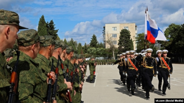 Військовослужбовці 810-ї бригади морської піхоти Чорноморського флоту РФ. Ілюстративне фото
