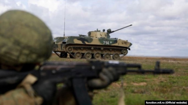 Російські десантники на військових навчаннях у Криму. Ілюстративне фото