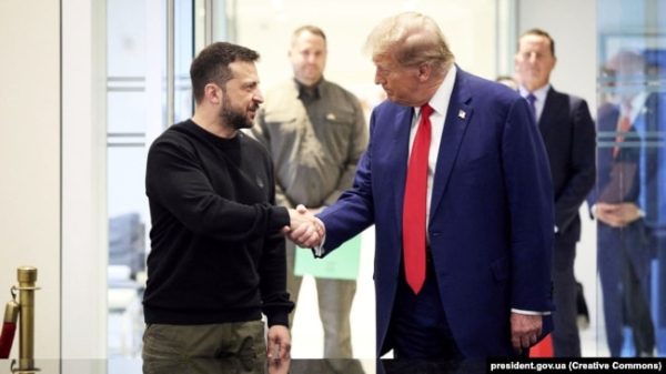 Володимир Зеленський і Дональд Трамп. Нью-Йорк, США, 27 вересня 2024 року