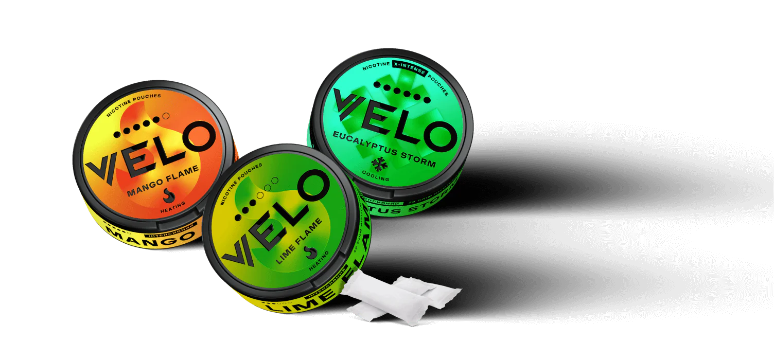 Замовляй всі смаки VELO онлайн - подушечки без  диму та попелу