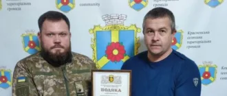 Красненську селищну громаду відзначили військові