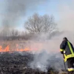 На Рівненщині впродовж доби рятувальники ліквідували 11 пожеж площею понад 14 гектарів