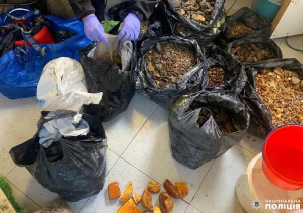 Жителя Клеваня судитимуть за зберігання понад 100 кілограмів бурштину2