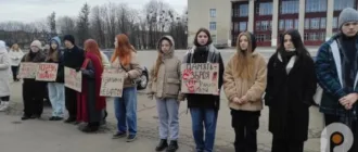 У Шептицькому провели акцію нагадування про хвилину мовчання