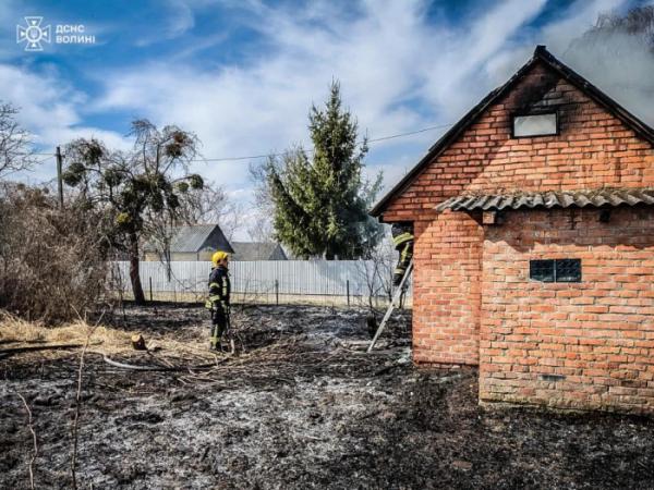 У Ковелі рятувальники гасили пожежі у садівничих масивах3