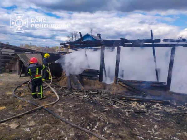 Згоріли п'ять будівель і десятки гектарів екосистеми: у Вараському районі зафіксували вже понад 60 пожеж сухостою3