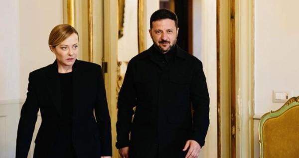 Зустріч Мелоні та Зеленського: прем'єр-міністерка засудила атаки Росії та закликала до мирного вирішення конфлікту Зустріч Мелоні та Зеленського: прем'єр-міністерка засудила атаки Росії та закликала до мирного вирішення конфлікту
