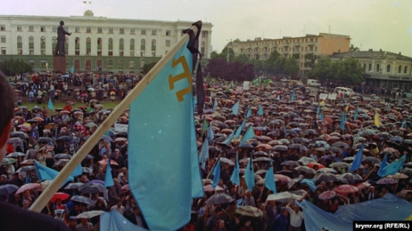 Мітинг у День пам'яті жертв депортації кримських татар у Сімферополі, 18 травня 1998 року