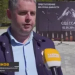 На окупованій частині Херсонщини російська адміністрація провела мітинг з маніпулятивним трактуванням подій в Одесі