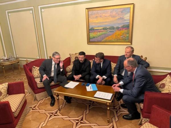 Лідери Британії, Франції, України, Польщі та Франції телефонують з Києва Трампу
