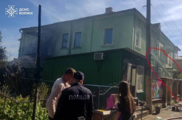 У Горохові з пожежі врятували жінку та трьох дітей2