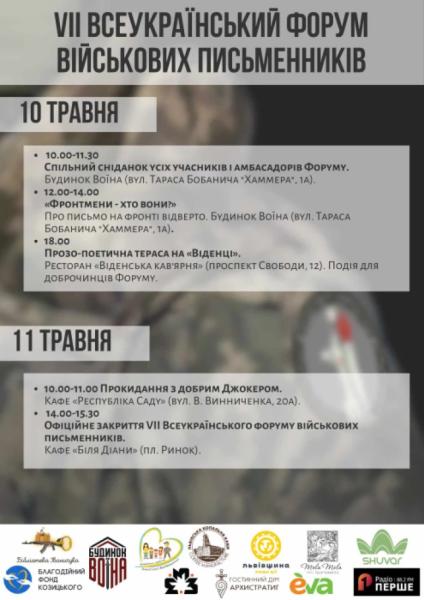 У Львові пройде VII Всеукраїнський форум військових письменників3