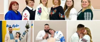 Весілля на Районі: в Ужгороді у День вишиванки одружилися 16 пар