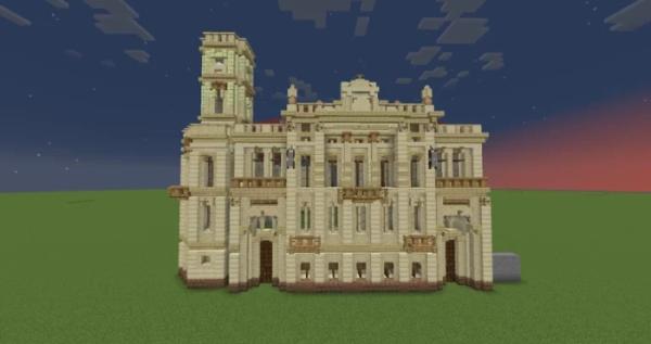Віртуальна копія Херсонського художнього музею в стилі гри Minecraft. Автор Sky7870