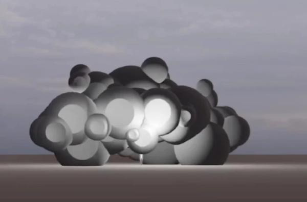 Україна представить на Burning Man інсталяцію «Чорна хмара». Фото надане командою проєкту для Village3