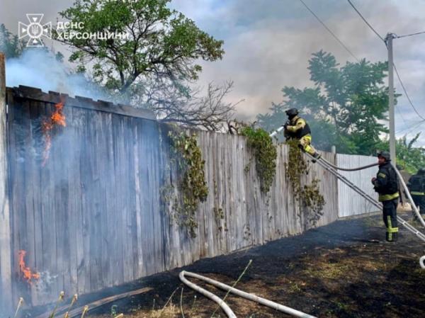 На Херсонщині за добу – 11 пожеж, більшість через обстріли1