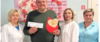 Поліцейські Рівненщини стали почесними донорами: понад 500 донацій та 230 літрів крові