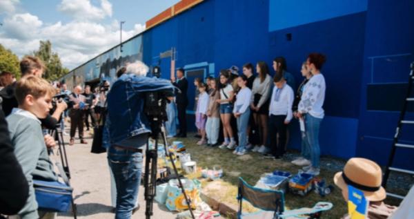 У Любліні створюють мурал від українців на знак подяки польському народу