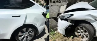У Луцьку на перехресті зіткнулися Tesla та Mercedes-Benz