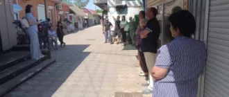 У Скадовську окупанти вчергове агітують за російське «прозоре підприємництво» — безрезультатно