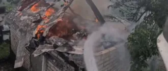 У Старій Рафалівці горіла господарська будівля: без постраждалих